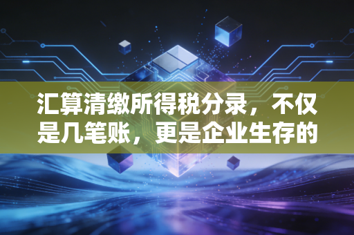 汇算清缴所得税分录,不仅是几笔账,更是企业生存的体检报告