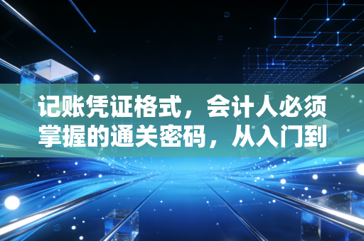 记账凭证格式，会计人必须掌握的通关密码，从入门到精通的实战心得