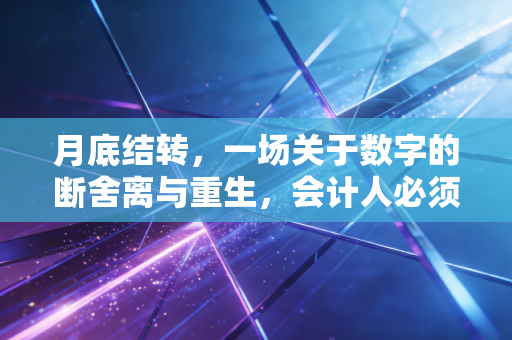 月底结转，一场关于数字的断舍离与重生，会计人必须懂的生存哲学