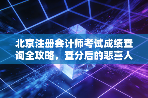 北京注册会计师考试成绩查询全攻略，查分后的悲喜人生与职业深度思考