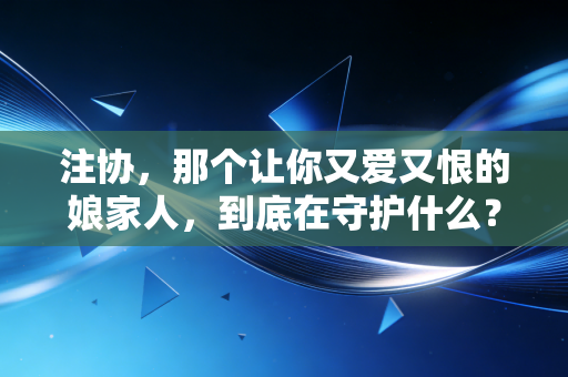 注协，那个让你又爱又恨的娘家人，到底在守护什么？