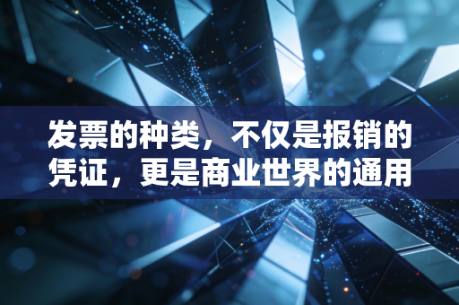 发票的种类，不仅是报销的凭证，更是商业世界的通用语言