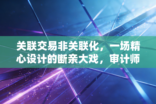 关联交易非关联化,一场精心设计的断亲大戏,审计师该如何识破?