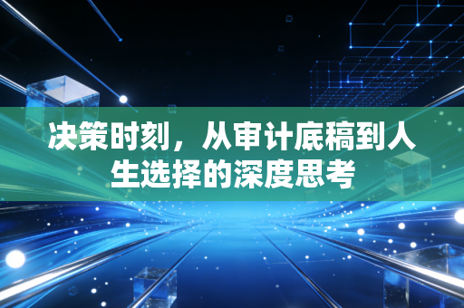 决策时刻,从审计底稿到人生选择的深度思考