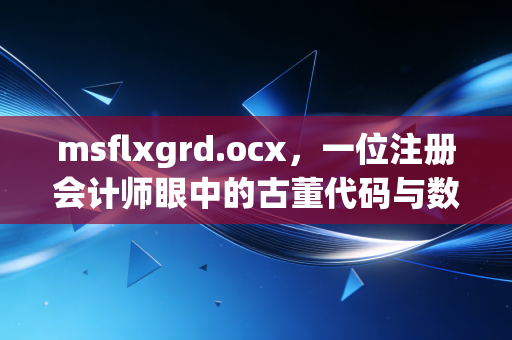 msflxgrd.ocx，一位注册会计师眼中的古董代码与数字化转型的阵痛