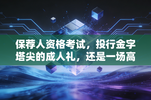 保荐人资格考试,投行金字塔尖的成人礼,还是一场高风险的博弈?