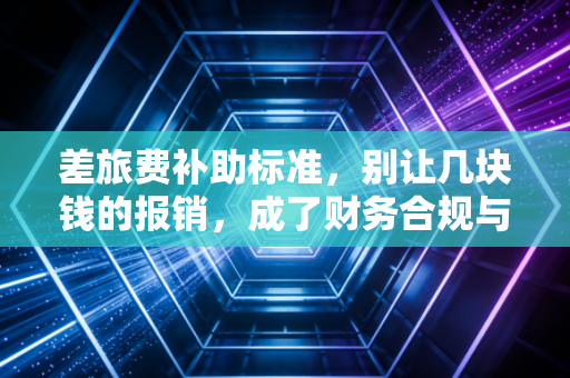 差旅费补助标准，别让几块钱的报销，成了财务合规与员工体验的死结