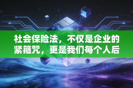 社会保险法，不仅是企业的紧箍咒，更是我们每个人后半生的护身符