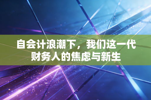 自会计浪潮下，我们这一代财务人的焦虑与新生