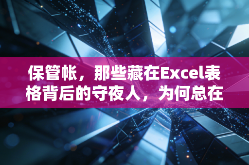 保管帐,那些藏在Excel表格背后的守夜人,为何总在审计时掉链子?