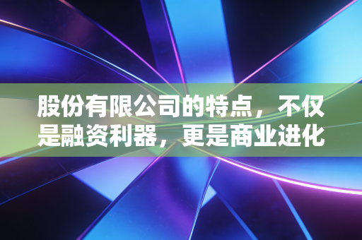 股份有限公司的特点,不仅是融资利器,更是商业进化的必经之路——一个注会老兵的深度解读