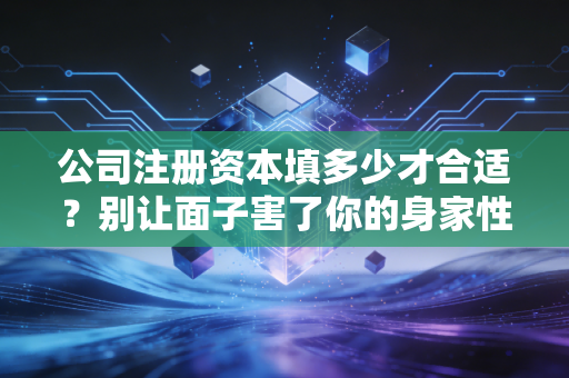 公司注册资本填多少才合适?别让面子害了你的身家性命——一位注册会计师的肺腑之言
