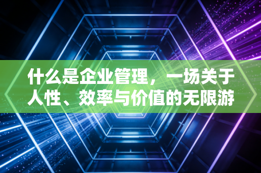 什么是企业管理,一场关于人性、效率与价值的无限游戏