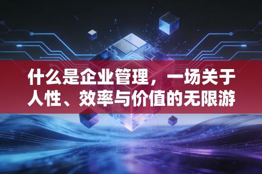 什么是企业管理，一场关于人性、效率与价值的无限游戏