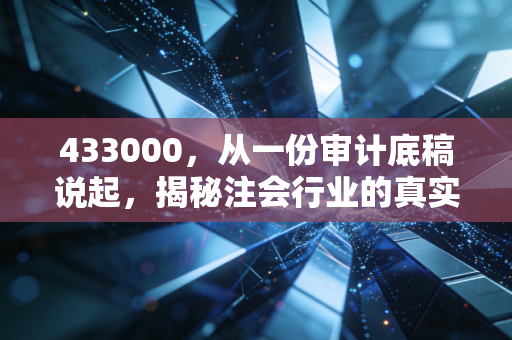433000,从一份审计底稿说起,揭秘注会行业的真实生存法则与职业进阶