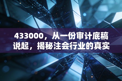 433000,从一份审计底稿说起,揭秘注会行业的真实生存法则与职业进阶