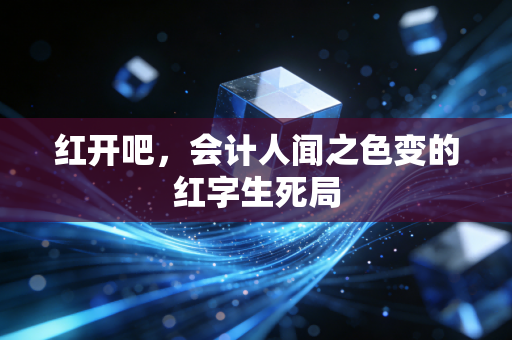 红开吧,会计人闻之色变的红字生死局