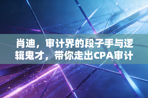 肖迪，审计界的段子手与逻辑鬼才，带你走出CPA审计的迷雾森林