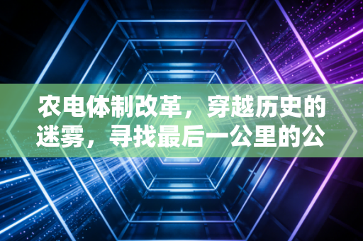 农电体制改革，穿越历史的迷雾，寻找最后一公里的公平与效率