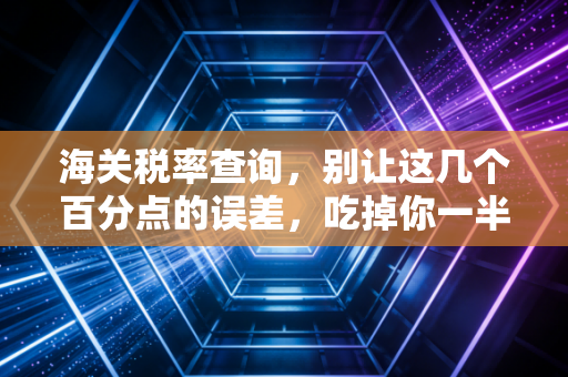 海关税率查询,别让这几个百分点的误差,吃掉你一半的利润