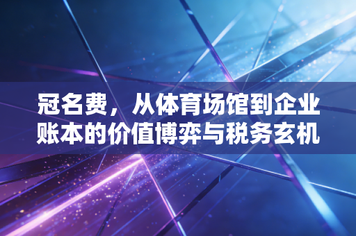 冠名费,从体育场馆到企业账本的价值博弈与税务玄机