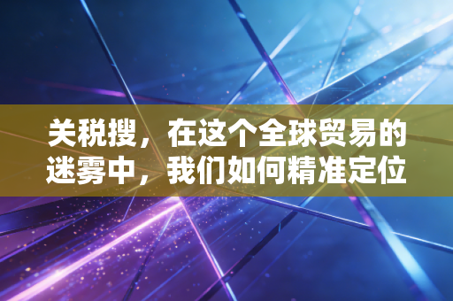 关税搜,在这个全球贸易的迷雾中,我们如何精准定位每一分钱的成本?