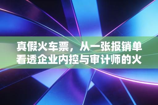 真假火车票,从一张报销单看透企业内控与审计师的火眼金睛