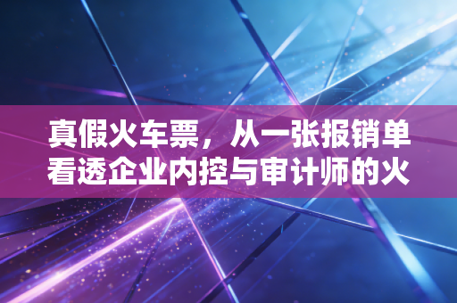 真假火车票，从一张报销单看透企业内控与审计师的火眼金睛