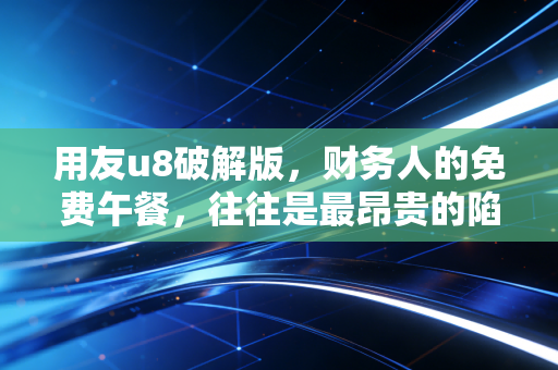 用友u8破解版，财务人的免费午餐，往往是最昂贵的陷阱