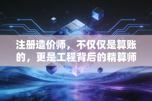 注册造价师，不仅仅是算账的，更是工程背后的精算师与守门人