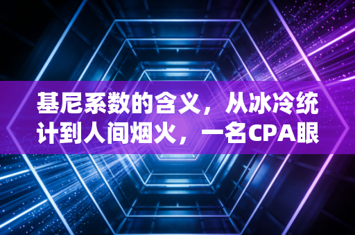 基尼系数的含义,从冰冷统计到人间烟火,一名CPA眼中的财富分配逻辑