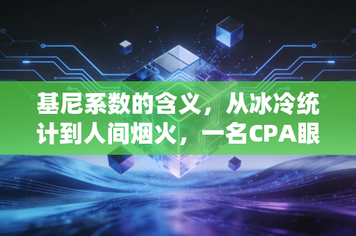 基尼系数的含义，从冰冷统计到人间烟火，一名CPA眼中的财富分配逻辑