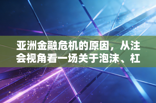 亚洲金融危机的原因,从注会视角看一场关于泡沫、杠杆与人性贪婪的崩盘