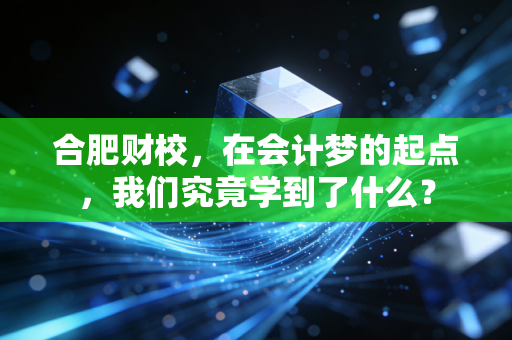 合肥财校，在会计梦的起点，我们究竟学到了什么？