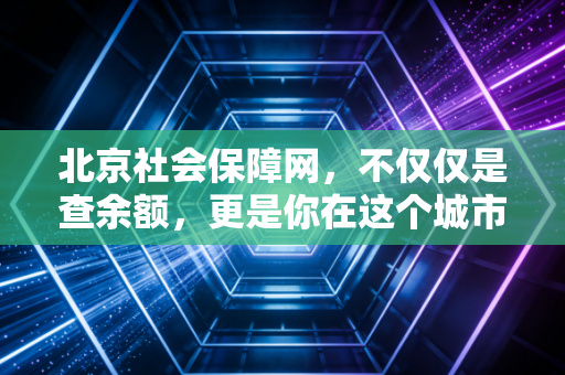 北京社会保障网,不仅仅是查余额,更是你在这个城市的隐形存折
