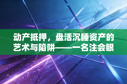 动产抵押，盘活沉睡资产的艺术与陷阱——一名注会眼中的融资博弈