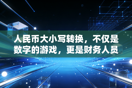 人民币大小写转换,不仅是数字的游戏,更是财务人员的职业操守与防骗利器