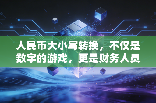人民币大小写转换，不仅是数字的游戏，更是财务人员的职业操守与防骗利器
