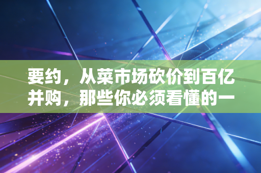 要约，从菜市场砍价到百亿并购，那些你必须看懂的一诺千金