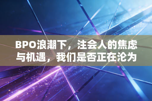 BPO浪潮下,注会人的焦虑与机遇,我们是否正在沦为数字流水线上的螺丝钉?