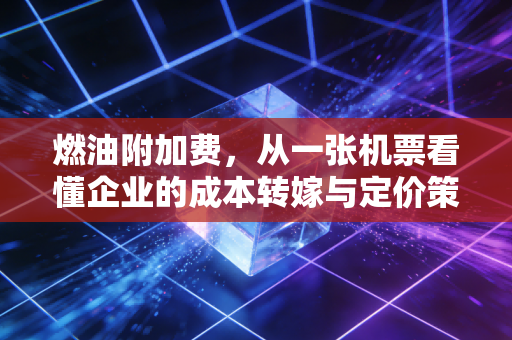燃油附加费，从一张机票看懂企业的成本转嫁与定价策略