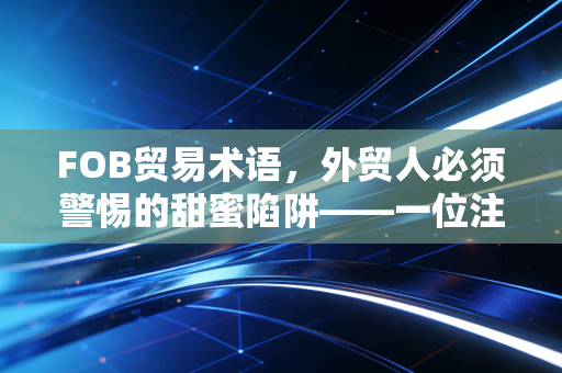 FOB贸易术语，外贸人必须警惕的甜蜜陷阱——一位注会眼中的风险与账务处理