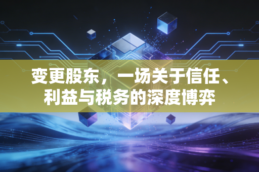 变更股东,一场关于信任、利益与税务的深度博弈