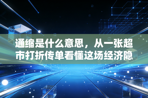 详细阅读:通缩是什么意思,从一张超市打折传单看懂这场经济隐形感冒 通缩是什么意思,从一张超市打折传单看懂这场经济隐形感冒