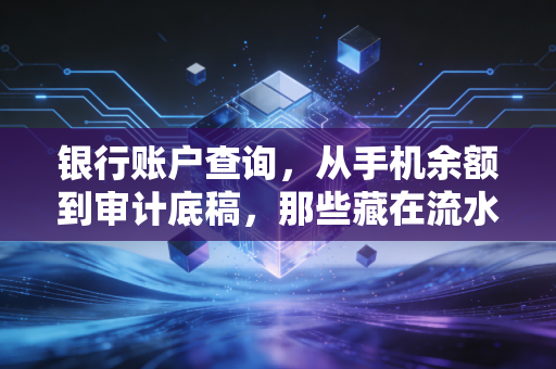 银行账户查询，从手机余额到审计底稿，那些藏在流水里的秘密与人性