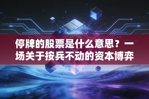 停牌的股票是什么意思？一场关于按兵不动的资本博弈与投资者生存指南