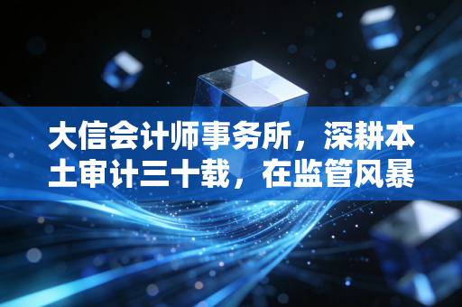 大信会计师事务所，深耕本土审计三十载，在监管风暴下如何坚守初心？