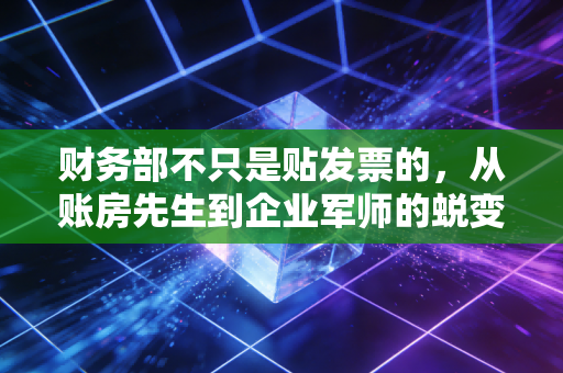 财务部不只是贴发票的，从账房先生到企业军师的蜕变之路