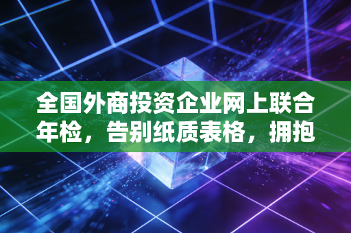 全国外商投资企业网上联合年检，告别纸质表格，拥抱合规新时代的深度解读