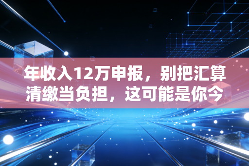 年收入12万申报,别把汇算清缴当负担,这可能是你今年最大的一笔意外之财